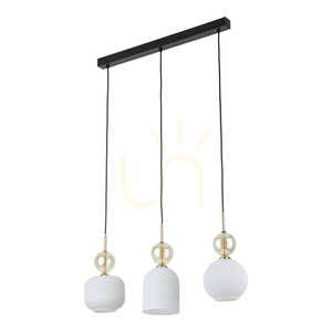 Lampa suspendată Sophia Cognac White, 3 becuri Xe14 small 0