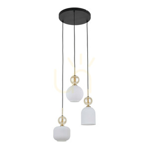 Lampa suspendată Sophia Cognacwhite, 3 becuri Xe14 small 0