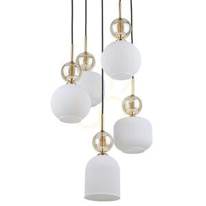 Lampa suspendată Sophia Cognac White, 5 becuri Xe14 small 6