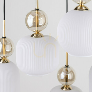 Lampa suspendată Sophia Cognac White, 6 becuri Xe14 small 5