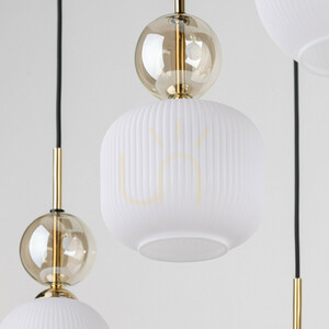 Lampa suspendată Sophia Cognac White, 6 becuri Xe14 small 7