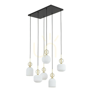 Lampa suspendată Sophia Cognac White, 6 becuri Xe14 small 0