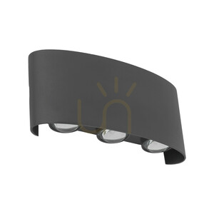 Aplică de perete cu LED-uri „Arrow Gray”, IP 54 small 0