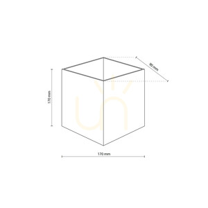 Aplică de perete cu LED-uri „Cube Gray”, IP 54 small 5