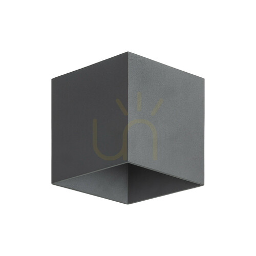 Verifica Aplică de perete cu LED-uri „Cube Gray”, IP 54