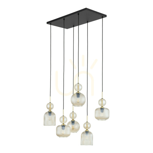 Verifica Lampa suspendată Sophia Cognac 6 Xe14
