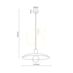 Lampa suspendată Astra New Brown 1 Xe27 small 6