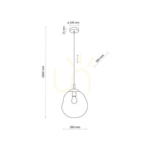 Lampa suspendată Lava L Sabia 1 Xe27 small 12
