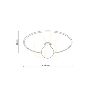 Lampa de tavan Calma Sabia Rafia 380 1 Xe27 small 5