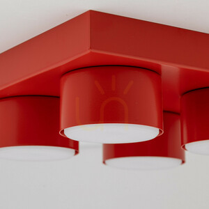 Lampa de tavan Brix Red 4 Xgx53 small 2