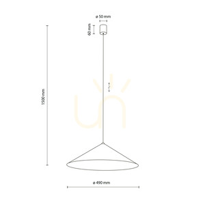 Lampa suspendată Lume XL New Brown, 1 XGX53 small 7