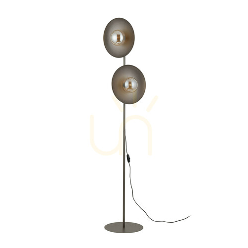 Verifica Lampa de podea nouă din sticlă maro, model Slate, 2 XG9