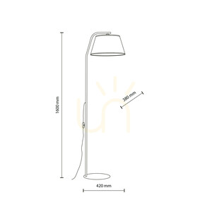 Lampa de podea Formo Black 1 Xe27 small 8