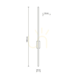 Aplică de perete Flash New din lemn maro, cu 1 LED small 7