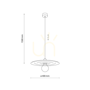 Lampa suspendată Onda New Brown, 1x E27 small 10