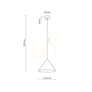 Lampa suspendată Cono S Navy 1 Xe27 small 8