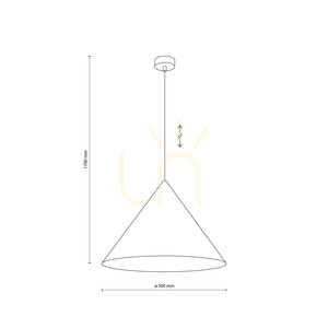 Lampă suspendată Cono XL Navy 1 XE27 small 8