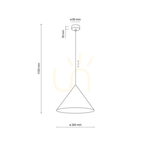 Lampa suspendată Cono M Pistacio 1 Xe27 small 7