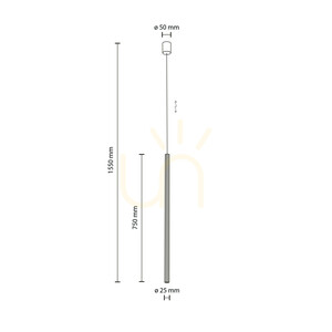 Lampa suspendată Ferro Sabia Champagne 750, 1 Xg9 small 6