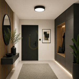 Lampă de tavan LED Velis Black 24 W, IP54 small 1