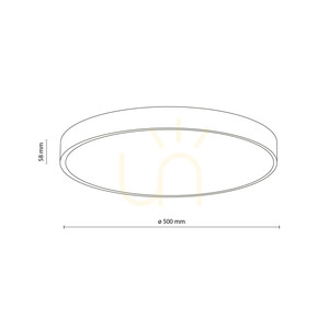 Lampă de tavan LED Velis Chrome 40 W, IP54 small 9