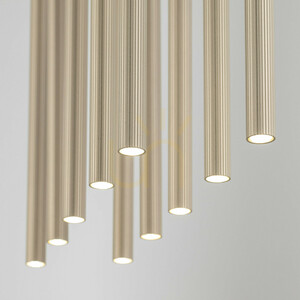 Lampa suspendată Ferro Sabia Champagne, cu 10 prize XG9 small 4