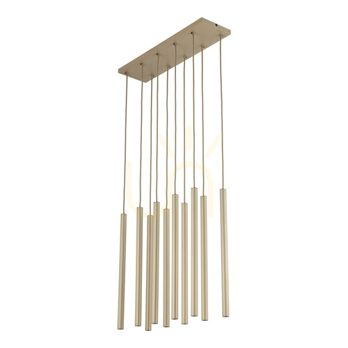 Verifica Lampa suspendată Ferro Sabia Champagne, cu 10 prize XG9