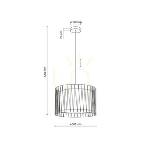 Lampa suspendată Harmony Sabia Juta, 3 Xe27 small 6