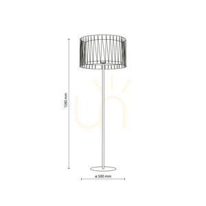 Lampa de podea Harmony Sabia Juta 1 Xe27 small 7