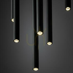 Lampa suspendată Ferro Black 10 Xg9 Circle small 3