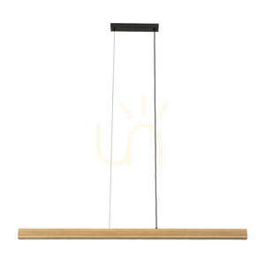 Lampa suspendată Viga Wood cu LED, din lemn de pin antic periat small 10