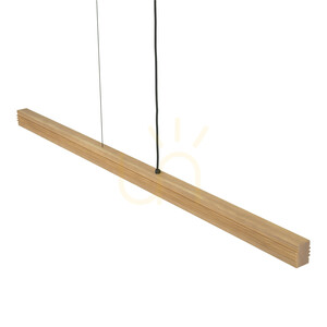Lampa suspendată Viga Wood cu LED, din lemn de pin antic periat small 5