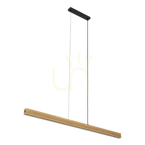 Lampa suspendată Viga Wood cu LED, din lemn de pin antic periat small 7