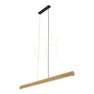 Lampa suspendată Viga Wood cu LED, din lemn de pin antic periat small 8