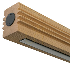 Lampa suspendată Viga Wood cu LED, din lemn de pin antic periat small 5