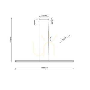 Lampa suspendată Viga Wood cu LED, din lemn de pin antic periat small 9