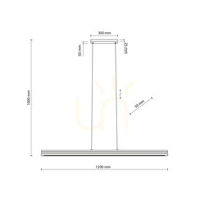 Lampa suspendată Viga Wood cu LED, din lemn de pin periat și nuc small 10