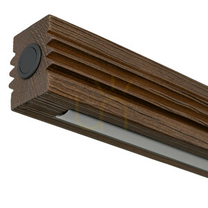 Lampa suspendată Viga Wood cu LED, din lemn de pin periat și nuc small 5