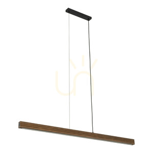 Lampa suspendată Viga Wood cu LED, din lemn de pin periat și nuc small 8