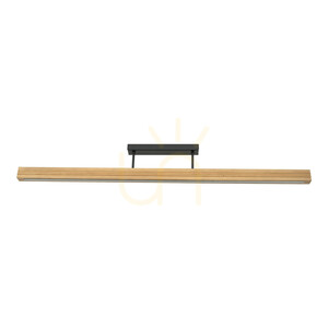 Lampa de tavan Viga Wood LED din lemn de pin periat, cu aspect patinat small 8