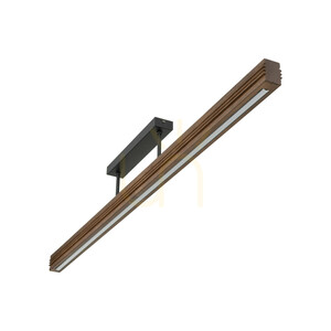 Lampa de tavan Viga Wood cu LED, din lemn de pin periat și nuc small 6