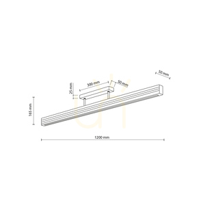 Lampa de tavan Viga Wood cu LED, din lemn de pin periat și nuc small 7