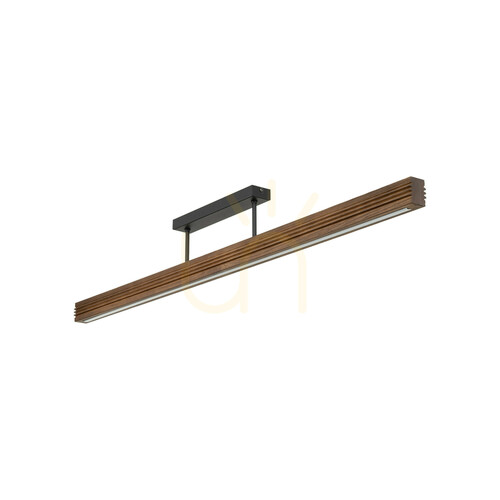 Verifica Lampa de tavan Viga Wood cu LED, din lemn de pin periat și nuc