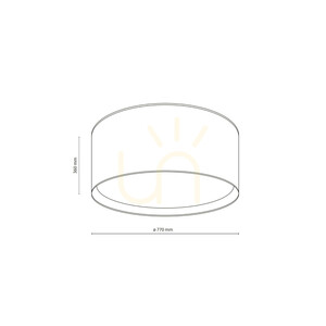 Lampa de tavan Largo Linen 6 Xe27 small 6