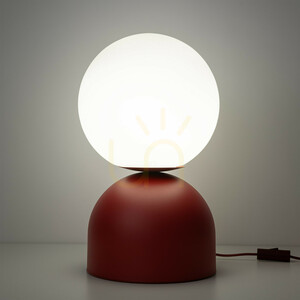 Lampa de veghe Miki Burgund, model mare, 1 Xe27 small 2