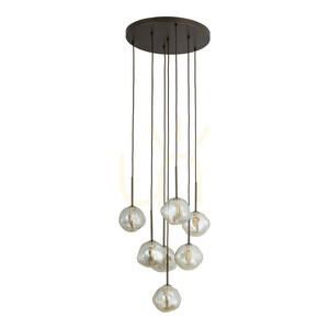 Lampă suspendată Lava Brown 7 Xg9 small 0