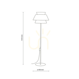 Lampa de podea Kalum Wood 1 Xe27 small 8