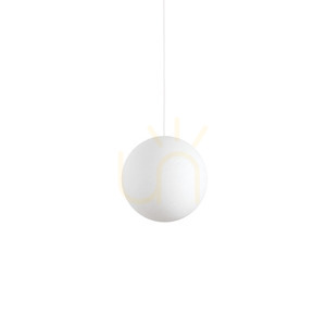 Lampă suspendată Ideallux CARTA SP1 D30 albă E27 30 cm 226026