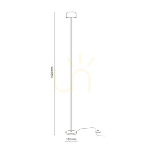 Lampa de podea Noa cu LED verde small 8