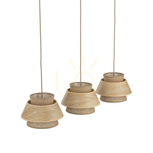Lampa suspendată Kalum Wood 3 Xe27 small 3